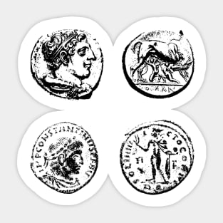 Metal detectorist Roman coin Sticker